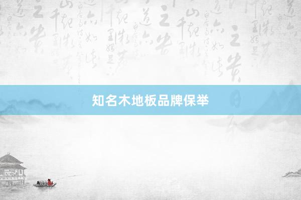知名木地板品牌保举